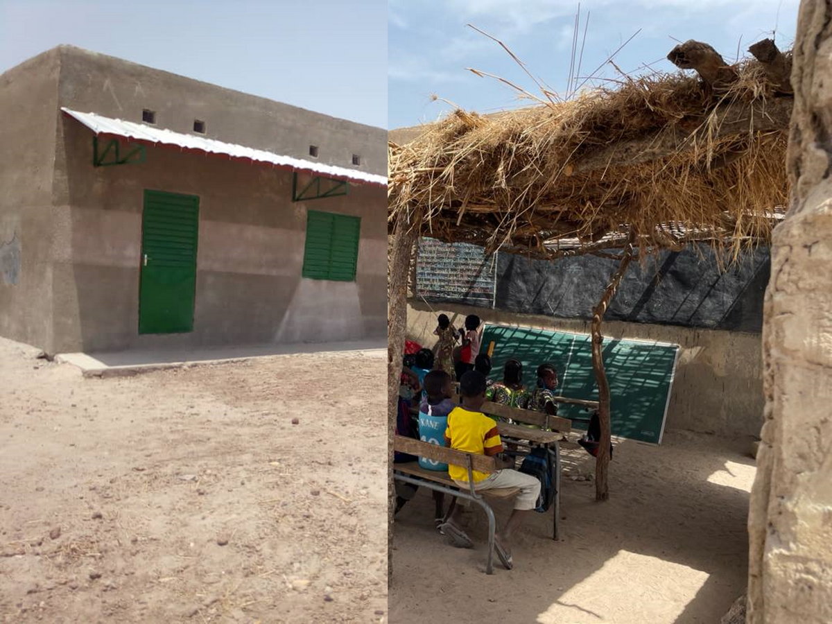 Costruito un tetto per la scuola di Pakali